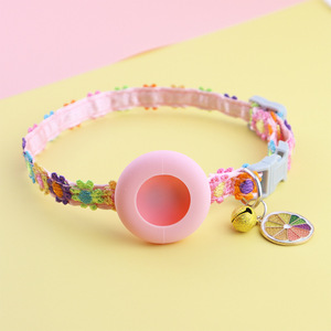 <span class=keywords><strong>2023</strong></span> nueva llegada Ins <span class=keywords><strong>Airtag</strong></span> perro gato Collar colorido encaje Floral patrón con campana personalizada para cachorro y gatito - Product Image 5