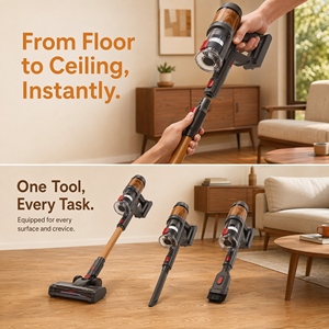 P2401 Cordless Stick Vacuum <b>Cleaner</b> 18000Pa 2-in-1 Handheld for Home Floor Pet Hair - Product Image 5