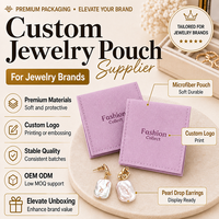 Pochette en velours pour bijoux, sac à cordon personnalisé imprimé pour montres, bagues, colliers, boucles d'oreilles, bracelets, emballage cadeau, OEM ODM