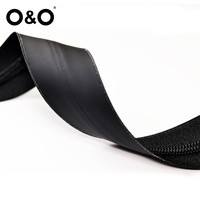 O & O-Wholesale Fermeture à glissière à longue chaîne en nylon imperméable avec matériau PU/ TPU/PVC Rouleau de fermeture à glissière étanche