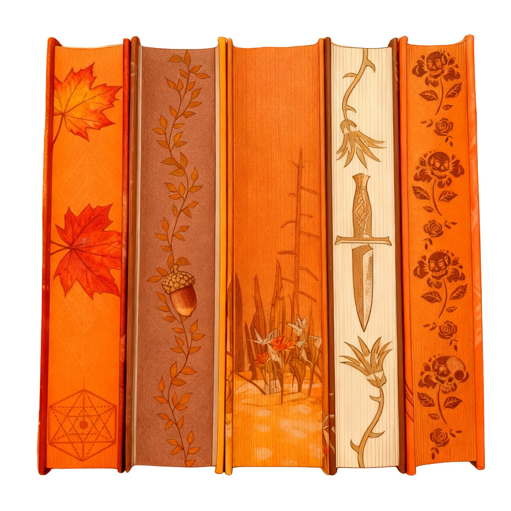 Custom Perfect Binding Fancy Paper Book Printing Painted Sprayed Edge Special Edition Novel Hardcover Collection Romantic