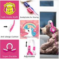 Headphone Bluetooth Anak Desain Baru Headset Gaming Berkualitas Tinggi Headset Stereo Suara HiFi Bebas BPA Untuk Musik