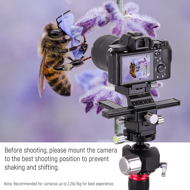 Aluminium Alloy Camera Macro Focusing Rail for Macro Photography