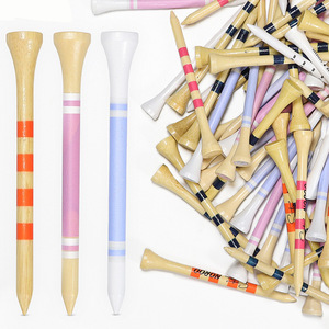 Bamboo <b>Golf</b> Tees 83mm Multi Specification Top Quality Factory Direct Price For <b>Golf</b> Accessories Wholesale - Product Image 1