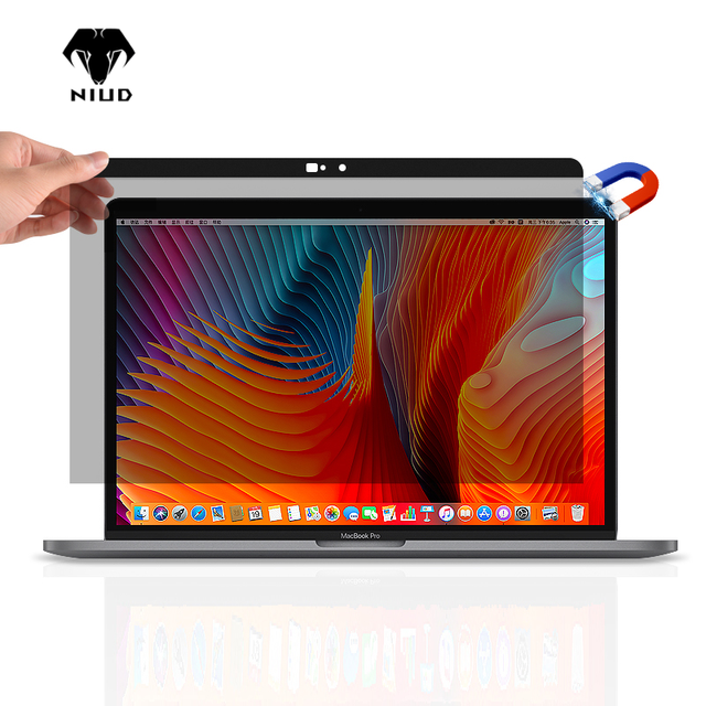 Magnetic TPU Privacy Screen Protector Anti-Glare Anti-Spy Filter for Macbook Pro 13-17 Inch Lap Display