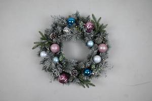 Wholesale Customized 24inch Window Door Hanging Decoration Ornaments <b>Artificial</b> Christmas Garland <b>Wreath</b> - Product Image 3