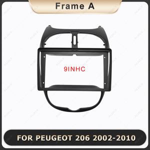 Khung màn hình Android Aijia cho xe PEUGEOT <span class=keywords><strong>206</strong></span> 2002-2010, 9 inch, phụ tùng ô tô, ốp trang trí nội thất, bảng điều khiển, lắp đặt cải tạo - Product Image 3