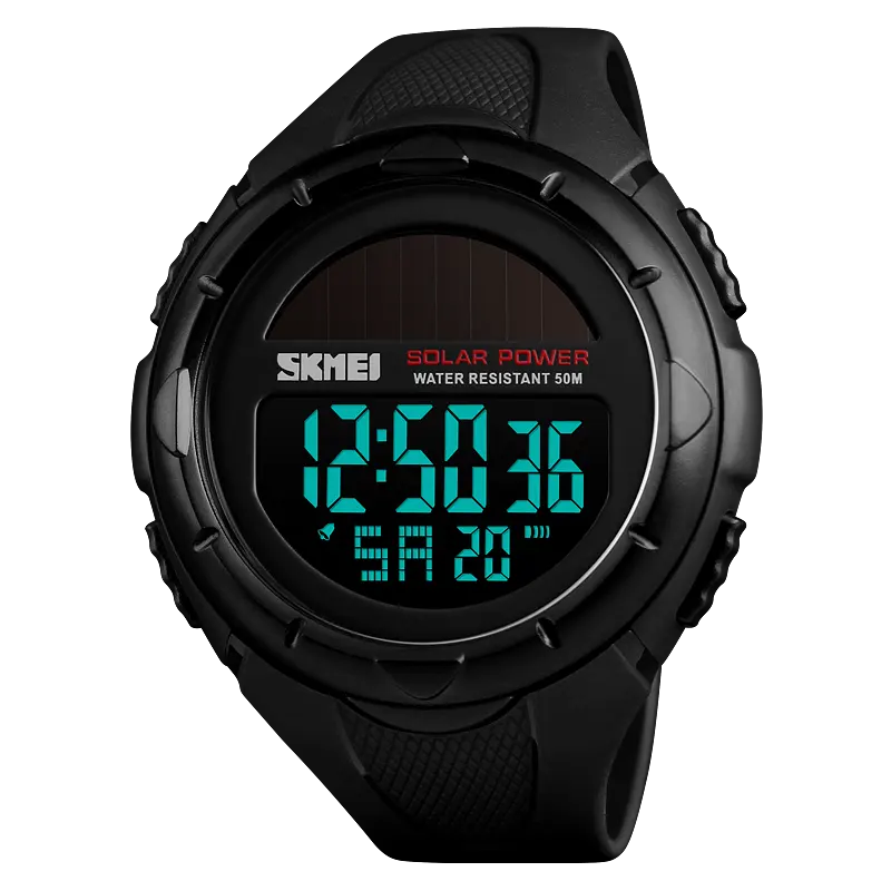 skmei digital watch 1405 Jam tangan men plastic solar power watches