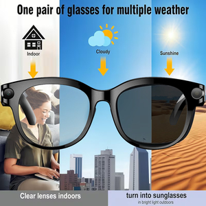 Gafas Inteligentes SENBONO M89 con IA, Lentes Fotocromáticas, Cámara HD, Llamadas Inalámbricas, Asistente <span class=keywords><strong>de</strong></span> Voz, Gafas Inteligentes con Cámara - Product Image 2