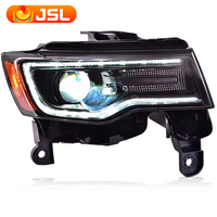 Ensemble Phares Améliorés LED pour Jeep Grand Cherokee 14-21, Feux de Jour et Clignotants, Accessoire Automobile