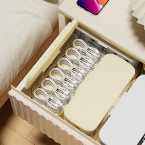 Güç Kablosu Saklama Kutusu Ofis Düzenleyici Dikdörtgen PP Çok Fonksiyonlu Plastik Kablo Düzenleyici Telefon Şarj Cihazı Veri Kabloları için - Product Image 5