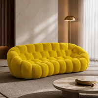 Canapé modulaire YUANCHANG Bubble, tissu en fibre de soja 3D spécial, éponge haute densité, canapé sectionnel rond créatif