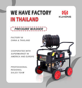 Kuhong 2200psi 40LPM <span class=keywords><strong>10</strong></span>.6GPM <span class=keywords><strong>10</strong></span> metros manguera de chorro de alcantarillado 1/4 agua lavadora a presión de alta potencia - Product Image 6