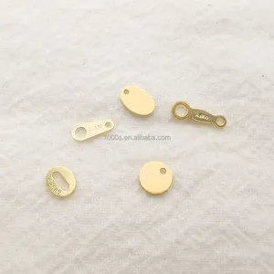 Küçük Logo Charm kolye saf 18K altın kolye bilezik için özel oyulmuş marka logosu takı yapımı için