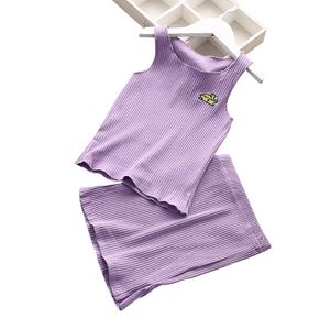 Muestra Gratuita, Envío Gratuito, Venta al por Mayor de Ropa, Vestidos Tipo Chaleco para Niñas, Estilo Occidental, Color Sólido, de Fábrica China - Product Image 1