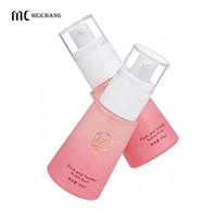 Botol Kaca Terintegrasi Pompa & Kuas 30ml untuk Pewarna Bibir & Pipi, Perona Pipi Cair & Lip Gloss Kemasan Kosmetik OEM ODM