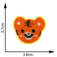 Patchs brodés à la main en twill avec des animaux mignons, à coller au fer, cerf, cheval, abeille