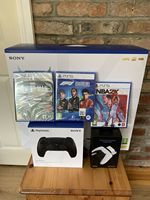 Consola de Videojuegos Usada Game Station 5 Pro 1TB con Enchufe Europeo, en Oferta, con Control Adicional, Totalmente Probada