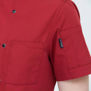 Uniforme <span class=keywords><strong>de</strong></span> <span class=keywords><strong>travail</strong></span> unisexe pour hommes et femmes, restaurant, hôtel, café, cuisinier, boulanger, cuisine, veste <span class=keywords><strong>de</strong></span> chef à manches courtes - Product Image 6