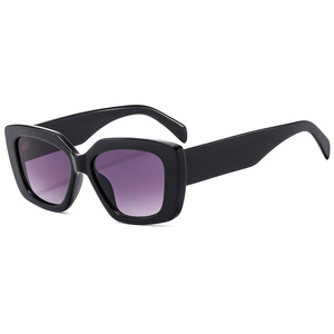 Lunettes de soleil rectangulaires rétro à monture intégrale, anti-lumière bleue, UV400, unisexes, décontractées, lunettes de mode pour adultes - Product Image 1