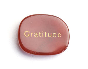 Pierres gravées avec des mots inspirants, galets plats, cristaux de guérison, pierres précieuses, mots positifs de gratitude, pierres de poche pour la paume, pierres pour l'apaisement des inquiétudes - Product Image 3