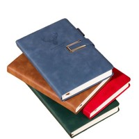 Ensemble cadeau de journal d'affaires de luxe personnalisable Agenda A5 Carnet personnalisé Logo personnalisé Couverture rigide en PU Matériel papier Couture