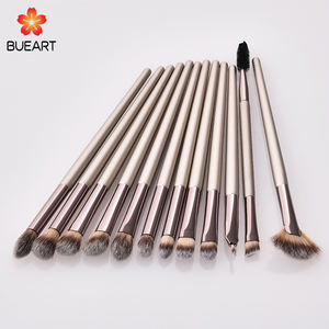 DailyQueen Juego de brochas de ojos con purpurina para sombra de ojos, 12 piezas con champán, <span class=keywords><strong>James</strong></span> <span class=keywords><strong>Charles</strong></span> para usar lápiz de cejas - Product Image 5