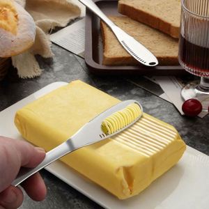 <b>Kitchen</b> <b>Gadget</b> Stainless Steel Cheese Butter Knife Spreading Cheese 3-in-1 Multifunctional Butter Spreader Knife - Product Image 4