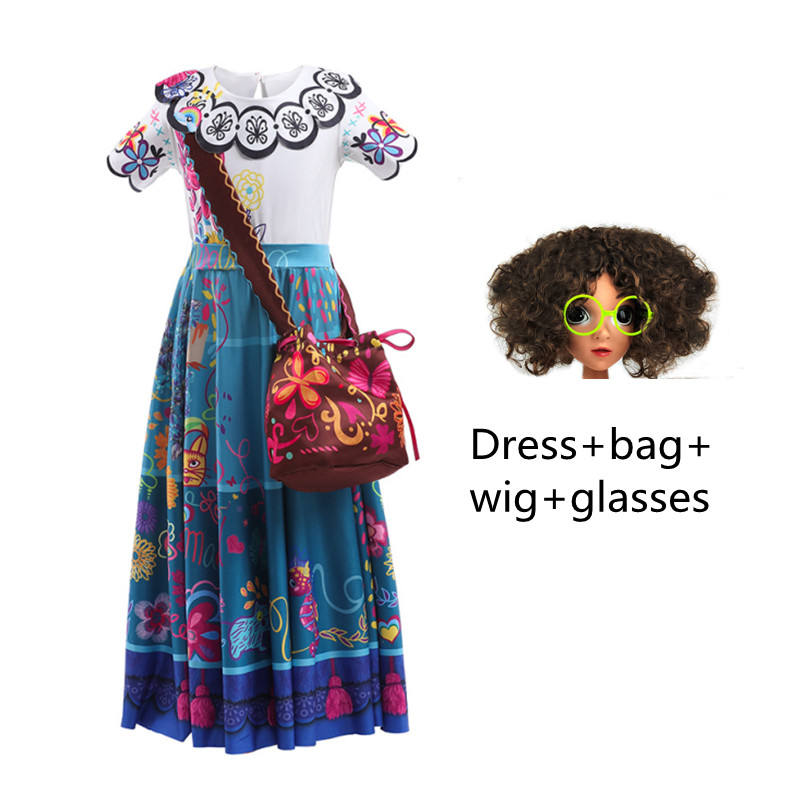 dress bag wig glasses