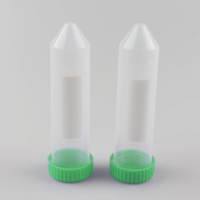 Tubes de centrifugation coniques de 50 ml avec bouchons à vis pour le stockage et la centrifugation d'échantillons de laboratoire