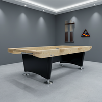 Table de billard de luxe de 6e génération, en bois massif, 9 pieds, sur mesure, avec plateau en ardoise et design durable