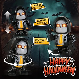Nuevo Robot de Juguete Eléctrico Bailador para Niños, Diseño de Calabaza y <span class=keywords><strong>Esqueleto</strong></span>, Robot Interactivo para Halloween y Navidad - Product Image 4