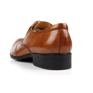 Mocassins en cuir de vachette souple avec détails perforés, design léger, soutien de la voûte plantaire, respirants, chaussures de ville quotidiennes - Product Image 3