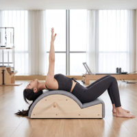 Correcteur de posture ergonomique en bois de chêne écologique professionnel pour Pilates, soutien de l'alignement du dos, arche dorsale, studio de yoga, fitness à domicile