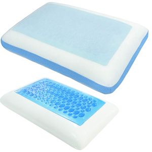 Venta al por mayor personalizable Gel <span class=keywords><strong>de</strong></span> espuma viscoelástica soporte para el cuello almohadas <span class=keywords><strong>de</strong></span> cama <span class=keywords><strong>de</strong></span> lujo Venta caliente personalizable almohadas para dormir - Product Image 1