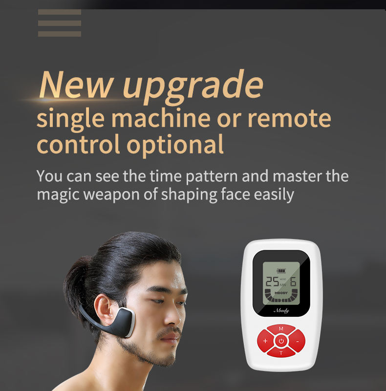 Rechargeable EMS Microcurrent Jawline Trainer Face Shaper Beauty Device for Men Women Jawline exerciser
