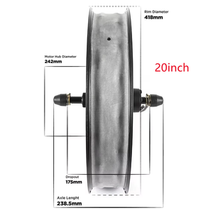 Moteur de moyeu à rayons pour vélo électrique sans balais haute performance 20X4.0 pour pneus larges 48V52V750W1000W - Product Image 5