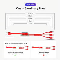 Cable de Carga Rápida Retráctil 3 en 1 con Logotipo Personalizado, 2A, Cobre Puro, 1m, para Teléfono Móvil, Cámara, Auriculares y Computadora
