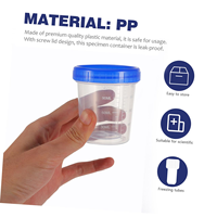 Taza de orina desechable de plástico estéril para recolección de muestras de orina