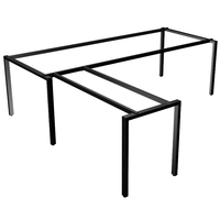 Pieds de meubles industriels en métal mat pour canapé et armoire, pieds de support modernes en fer pour décoration d'appartement