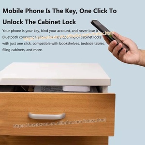 Cerradura Inteligente Tuya BLE BT con Desbloqueo por APP, Cerradura Electrónica Invisible para Cajones, Cerraduras Ocultas para Puertas de Archivadores, Interruptor sin Llave Antirrobo - Product Image 2