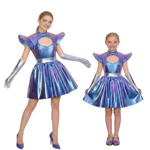 Robe de cosplay unisexe en polyester à thème spatial dégradé laser avec personnage Echo de HP pour Halloween, idéale pour les spectacles et fêtes d'enfants - Product Image 6