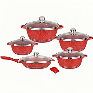 Juego <span class=keywords><strong>de</strong></span> Utensilios <span class=keywords><strong>de</strong></span> Cocina <span class=keywords><strong>de</strong></span> Aluminio Antiadherente <span class=keywords><strong>de</strong></span> Alta Calidad a <span class=keywords><strong>Precio</strong></span> Económico, Sartenes y Ollas con Revestimiento <span class=keywords><strong>de</strong></span> Granito Antiadherente para Cocinar - Product Image 4