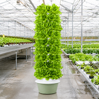 Système de tour aquaponique verticale à 9 niveaux de haute qualité avec pompe, conception multicouche, pour usage domestique et agricole, tous les accessoires inclus