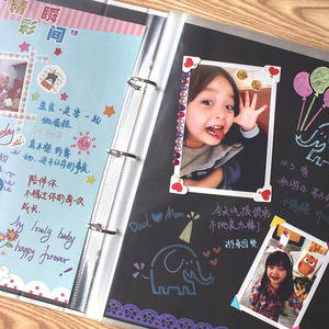 Livre de suivi de croissance pour la maternelle A4, album photo de dessins animés pour enfants, archivage de souvenirs manuscrits DIY - Product Image 2