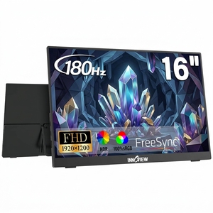 Moniteur portable de voyage de 16 pouces, 1,69 livre, léger, FHD 1920x1200, 180 Hz, faible lumière bleue, pour ordinateur portable, <span class=keywords><strong>Mac</strong></span>, smartphone - Product Image 1
