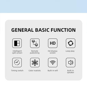 Tầng thường vụ trong nhà Android dọc LCD kiosk Màn hình kép Acrylic khung di chuyển LCD kỹ thuật số biển hiển thị video player - Product Image 2
