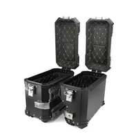 Accessoires moto 38l Boîte latérale noire étanche en alliage d'aluminium de haute qualité pour moteur