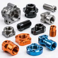 Services de fraisage CNC sur mesure, usinage de précision en aluminium anodisé et acier inoxydable, perçage, tolérance de 0,05 mm, 200 Heat