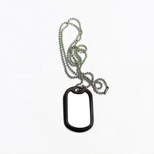 Изготовленная на заказ металлическая бирка для собак из нержавеющей стали Xvideo с цепью и черным глушителем - Product Image 4